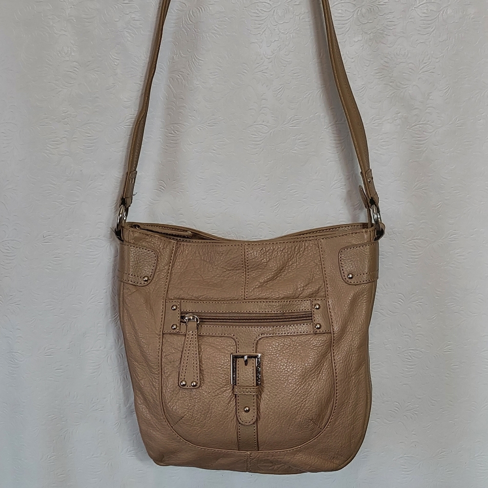 Stone & Co. Leather Shoulder Bag, Medium, Tan